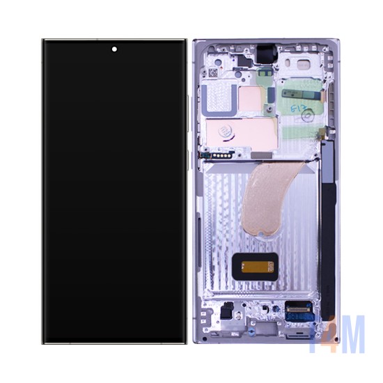 Touch+Display Com Frame Samsung Galaxy S23 Ultra 5g/S918 6,8" Service Pack (GH82-30465G/30466G) Céu Azul